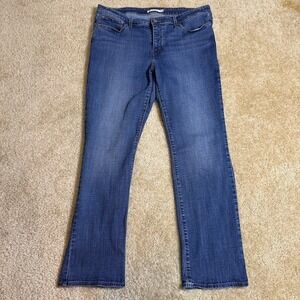 Levis Jeans Womens 18W 414 Classic Straight Medium Wash Denim